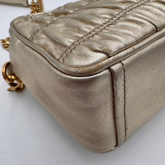 PRADA Nappa Gaufre Camera Bag Gold - Picture 9 of 12